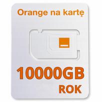Mobiliojo interneto Orange LTE 5G 10000GB 118GB SIM kortelė maršrutizatoriui metams