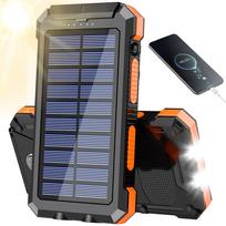 Saulės energija įkraunamas 50000mAh išorinė baterija su LED lempa ir kompasu
