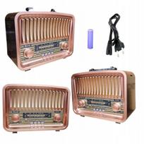 Retro Bluetooth įkraunamas tinklo radijas