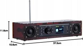 Radijo imtuvas DAB+ / FM AOVOTO, USB, AUX, 2,4" ekranas