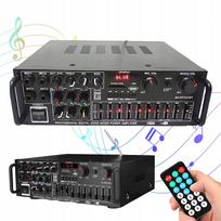 Stiprintuvas grotuvas 2000W Bluetooth 5.0 su 12V nuotolinio valdymo pultu