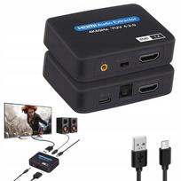 HDMI 2.0 adapteris Betune, optinis keitiklis TOSLINK, AUX, HDCP, 4K