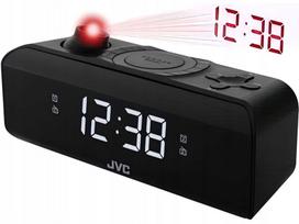 Radijo laikrodis JVC RA-E211B juodas, FM/AM, LED, projekcija