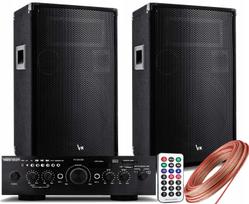 Garsiakalbių rinkinys 1200W su Bluetooth stiprintuvu ir laidais 5K