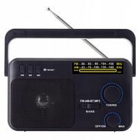 Nešiojamas FM/AM radijas su Bluetooth, USB, AUX, Micro SD ir antena