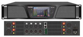 Tinklo stiprintuvas TONSIL WSIP-408 DSP 4x1600W 70V/100V IPS 4.3" IP ekranas