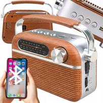 Virtuvinis radijas FM/AM/SW, retro, USB, belaidis, su baterija