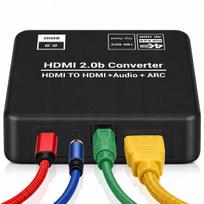HDMI 2.0 audio keitiklis TOSLINK minijack ARC, 4K 60Hz, HDCP 2.2