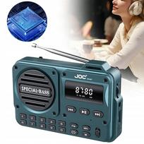 Nešiojamas mini FM radijas su Bluetooth, 1200 mAh baterija