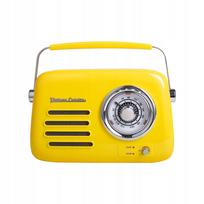 Radijo Bluetooth kolonėlė FM Retro Vintage geltona