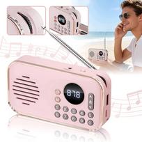 Virtuvinis radijas FM, Bluetooth kolonėlė su antena ir ekranu, veikia su baterijomis