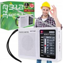 Nešiojama FM/AM radija, tinkama virtuvei ir kišenei, veikia su baterijomis