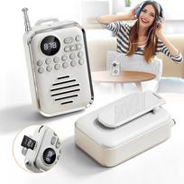 Nešiojama Bluetooth 5.0 FM radijo kišeninė kolonėlė 5W su MP3, USB-C, microSD