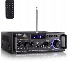 Bluetooth stereo stiprintuvas su nuotolinio valdymo pultu
