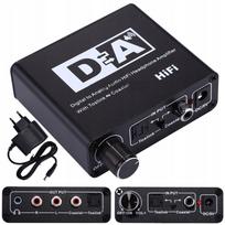 Keitiklis stiprintuvas TOSLINK COAXIAL 2x CINCH DAC SPDIF dvipusis
