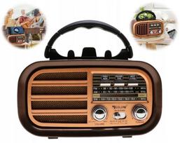 Nešiojamas retro virtuvės radijas su saulės baterija, Bluetooth ir FM