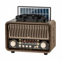 Nešiojama analoginė saulės FM radija Kruger&Matz su Bluetooth, AUX ir baterijomis