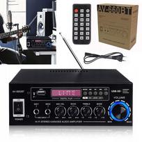Mini Bluetooth HiFi stiprintuvas 5.0 stereo radijas 3000W su nuotolinio valdymo pultu AV-660BT