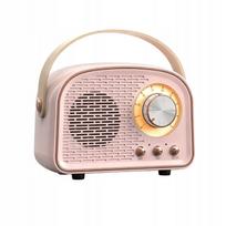 Nešiojamas virtuvės radijas FM Bluetooth Retro USB SD AUX MP3, veikia su baterijomis