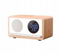 Radijo laikrodis Manta RDI912W RIMINI su Bluetooth ir belaidžiu įkrovikliu, baltas