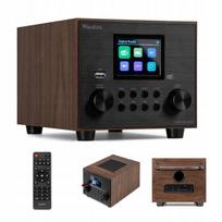 DAB+ FM radijas su žemųjų dažnių garsiakalbiu Audizio Vieste, tamsi mediena