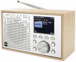 Radijas DUAL DCR 100 DAB+ FM RDS, medinis, LCD ekranas, baterijos