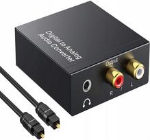 Garso keitiklis Optical Coaxial į RCA 2x CINCH DAC Digital Analog