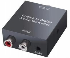 Garso keitiklis CINCH 2xRCA į TOSLINK SPDIF AUX analoginis į skaitmeninį