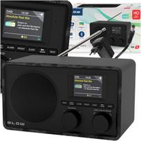 Virtuvinis radijas retro stiliaus su Bluetooth, LCD, DAB+, FM, AUX, USB, TFT 2,4, juodas