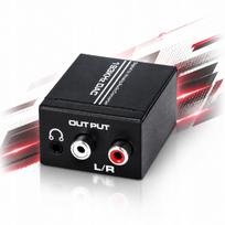 Optinis TOSLINK ir koaksialinis keitiklis į 2x RCA adapterį