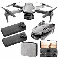 Dronas su 2 kameromis, 2 baterijomis, nuotolinio valdymo pultu, WiFi, aplikacija, lagaminu
