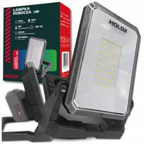 Darbo lempa LED halogeninė Black&Decker su USB, 6500K, nešiojama