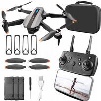 Sulankstomas dronas su kamera FPV HD, 100 m, 3 baterijos 1800mAh