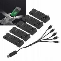 Dronų baterija 1200mAh 3,7V, 5 vnt.