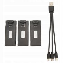 Akumuliatorių rinkinys dronui E88 Pro LS E525 Pro 2600mAh, 3 vnt.