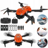 Oranžinis dronas su kamera D88, WiFi, dėklas vaikams