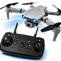 Dronas su kamera E88 Pro WiFi, pilkas, su dėklu vaikams
