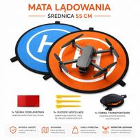 Nusileidimo aikštelė dronui 55 cm su kabliukais, dvipusė, skirta DJI Mini 3, 4, 5