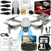 Dronas TECHNOID su nuotoliniu valdymu, 3x akumuliatoriai, WiFi kamera, 500 m, 45 min, 40 km/h