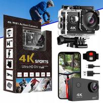 Veiksmo kamera 4K UHD, WiFi, atspari vandeniui, juoda, 30 m, 20 MP