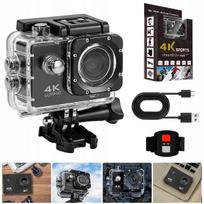 4K sportinė kamera su USB, WiFi, mikrofonu ir priedų rinkiniu, atspari vandeniui