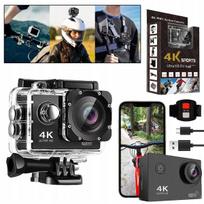 Sportinė kamera 4K 20MP WiFi atspari vandeniui, su priedais, 30 m