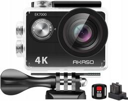 Veiksmo kamera AKASO 4K 30FPS 20MP, povandeninė, plačiakampė, WiFi, LCD