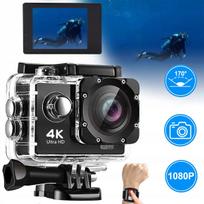 Sportinė kamera Full HD 4K 20MP WIFI atspari vandeniui iki 30m IP68