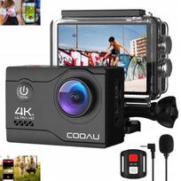 4K UHD veiksmo kamera su EIS, WiFi, 20 MP, atspari vandeniui, juoda, rinkinys