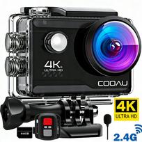 Sportinė kamera 4K 60FPS 20MP su riešo nuotolinio valdymo pultu ir 64GB atmintimi