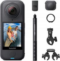 Veiksmo kamera Insta360 X4 motociklams, 8K 360°, keičiami objektyvai, stabilizacija
