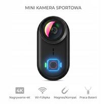 Mini kūno kamera GO9 4K WiFi magnetinė atspari vandeniui su garsu