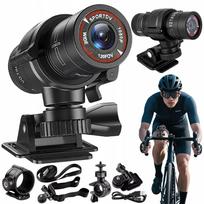 Nešiojama sportinė kamera Full HD 1080P su laikikliu ir integruotu mikrofonu