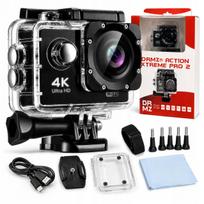 Sportinė 4K Full HD veiksmo kamera DRMZ ActionXtreme PRO 2, atspari vandeniui, laikikliai, 30 m
